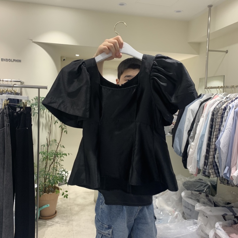 ENDOLPHIN韓國東大門代購女士新品熱賣人氣時尚襯衫蕾絲衫ENDOLPHIN襯衫/蕾絲衫圖色3