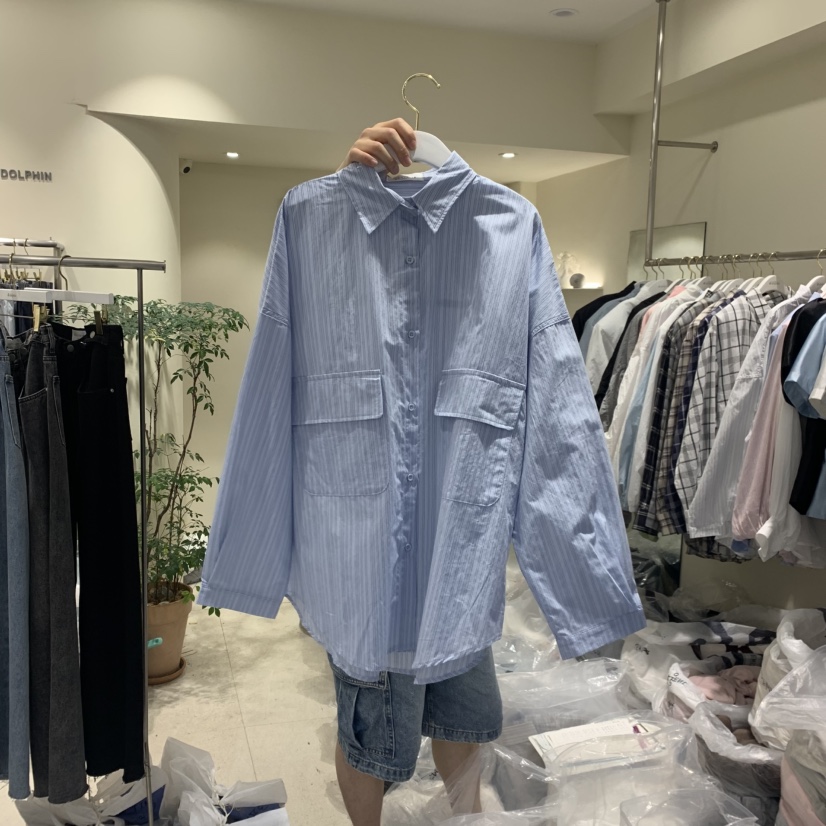 ENDOLPHIN韓國代購女裝新品時尚26夏季26春夏襯衫蕾絲衫口袋ENDOLPHIN襯衫/蕾絲衫圖色2