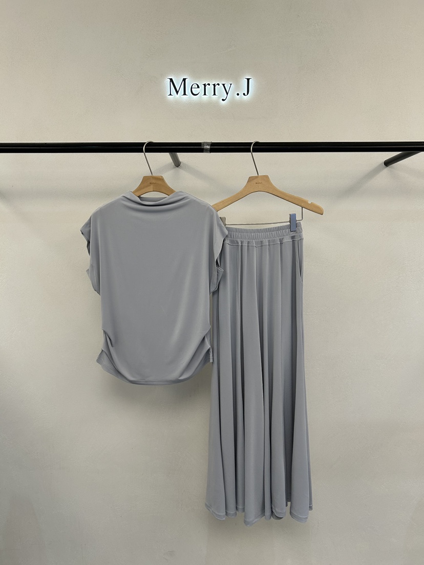 MERRY-J韓國東大門代購女裝新款26夏季時尚休閑26春夏套裝MERRY-J套裝圖色2