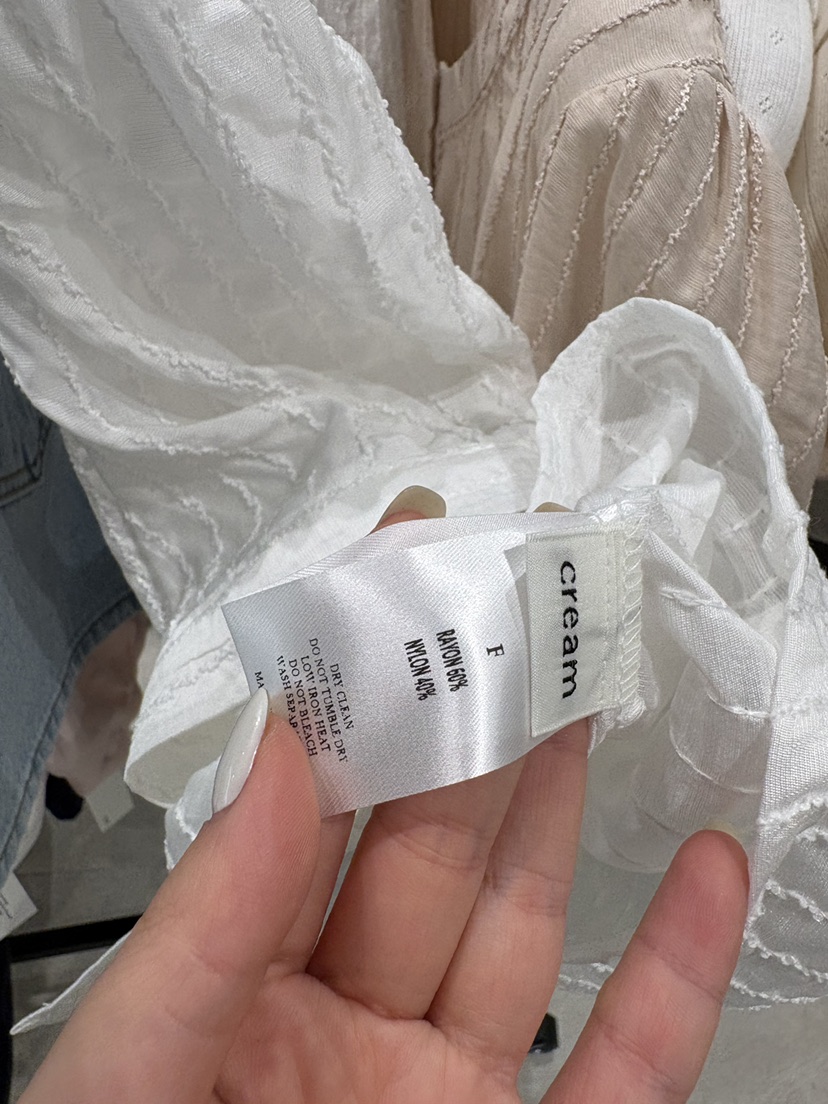 CREAM-P韓國東大門直郵女裝新品推薦職業26春夏襯衫蕾絲衫CREAM-P襯衫/蕾絲衫
