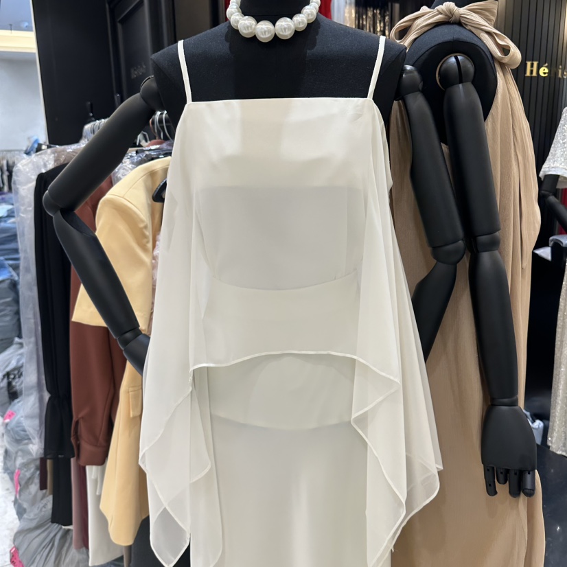 HERISH-HAUTE韓國東大門直郵女裝新款26春夏吊帶背心雪紡緞面Herish-Haute-A吊帶/背心圖色2