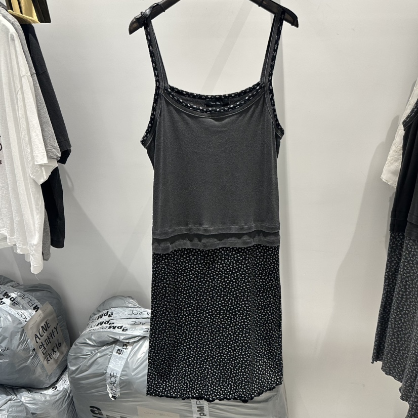 JANE BIRKIN韓國代購女裝新款時尚推薦熱賣26春夏連衣裙復古JANE BIRKIN設計師品牌連衣裙圖色2墨色