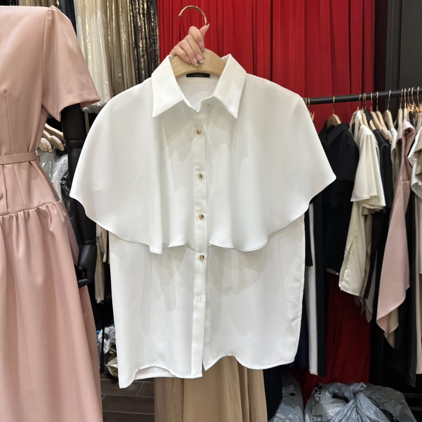 HERISH-HAUTE韓國東大門代購女裝新款26夏季時尚襯衫蕾絲衫Herish-Haute-A襯衫/蕾絲衫圖色2白色