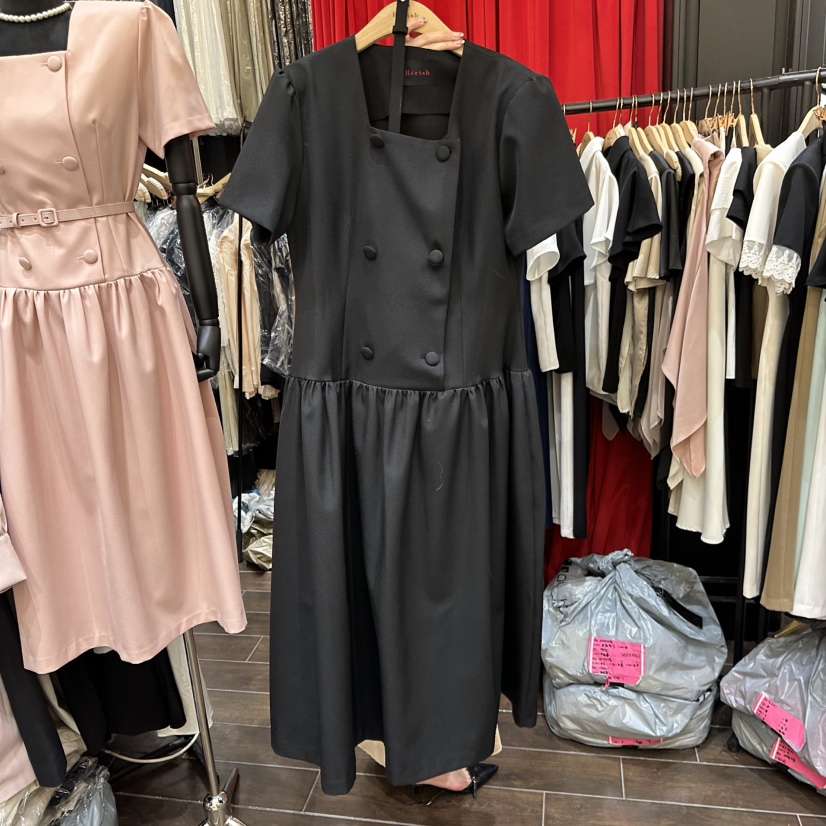 HERISH-HAUTE韓國東大門代購女裝新款休閑人氣連衣裙含腰帶Herish-Haute-A連衣裙圖色3