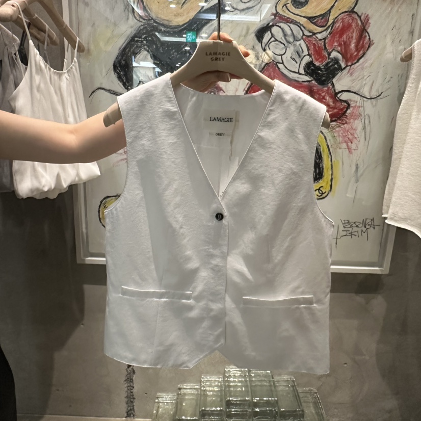 LAMAGIEPIE/LAMAGIE GREY韓國直郵實拍女裝新品人氣馬甲LAMAGIEPIE/LAMAGIE GREY馬甲圖色1