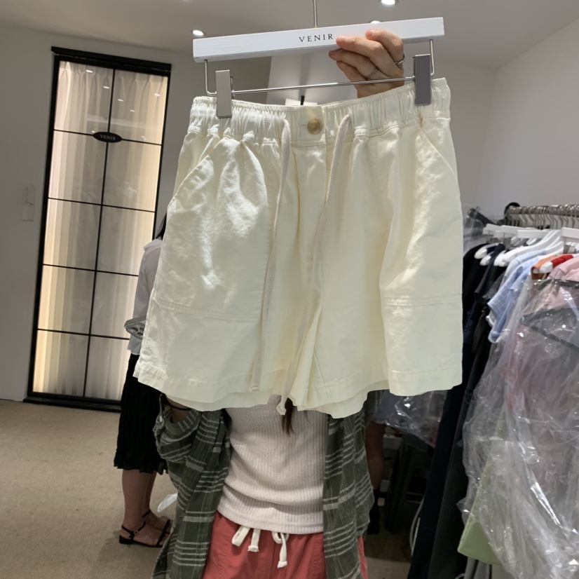 VENIR-a韓國東大門代購女裝新品26夏季26春夏職業短褲水洗VENIR-a短褲圖色2
