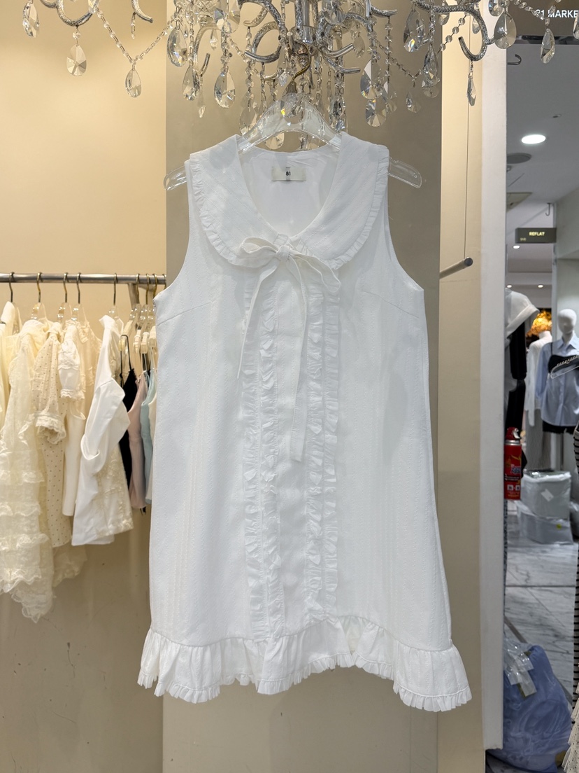 81 MARKET-L韓國東大門直郵女裝新品熱賣推薦連衣裙絲帶81 MARKET-L連衣裙圖色1