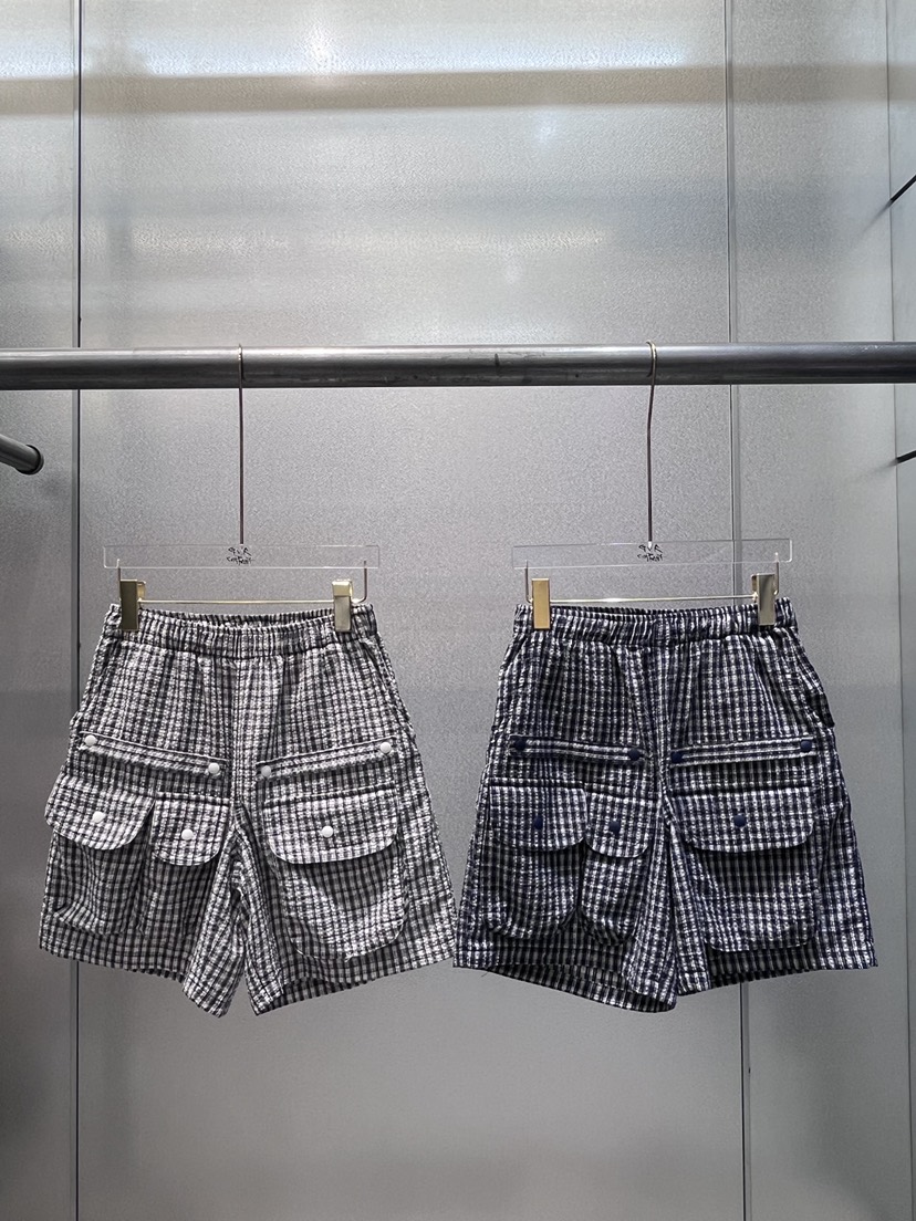 GVR COMPANY/RAWOO韓國直郵實拍女士新品26夏季休閑褲口袋格紋GVR COMPANY/RAWOO休閑褲