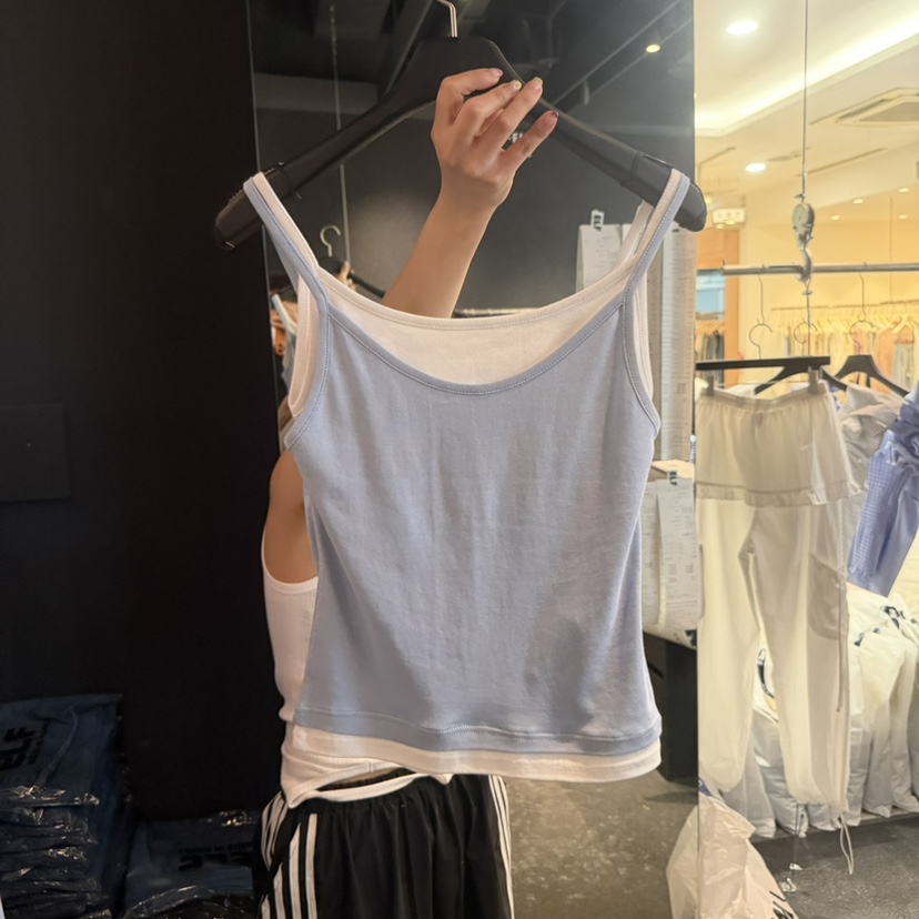 ELF-L東大門實拍韓國女裝新品26春夏熱賣吊帶背心假兩件PROJECT ELF/ELF-L吊帶/背心