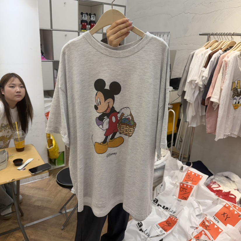 DE LINE韓國東大門代購女士新品休閑熱賣26春夏推薦職業T恤DE LINET恤圖色1