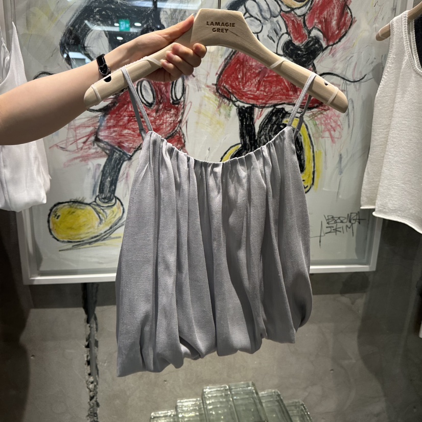 LAMAGIEPIE/LAMAGIE GREY韓國直郵女裝新款熱賣吊帶背心亞麻燈籠LAMAGIEPIE/LAMAGIE GREY吊帶/背心圖色2