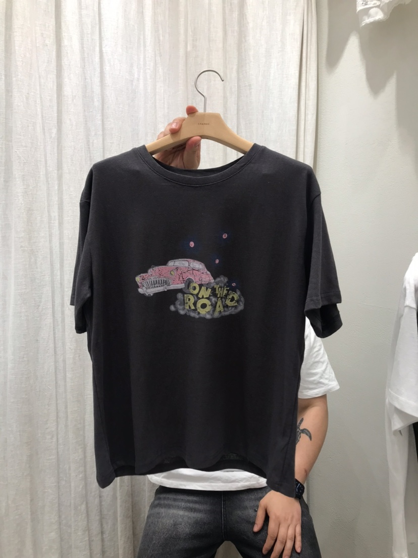 AHOY韓國代購女裝新品熱賣職業時尚26春夏休閑推薦T恤印花AHOYT恤圖色2