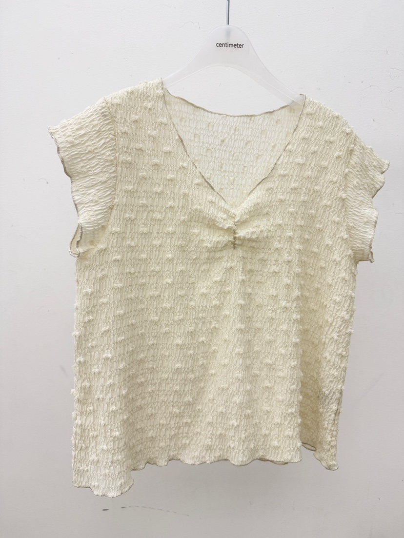 CM韓國直郵女士新品26夏季26春夏人氣職業時尚襯衫蕾絲衫絨CM_centimeter襯衫/蕾絲衫圖色2