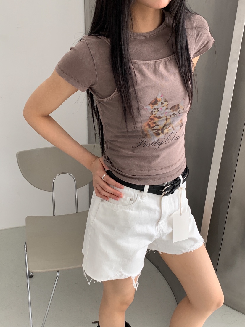 PROJECT SALT韓國直郵女士新品休閑短褲PROJECTSALT短褲