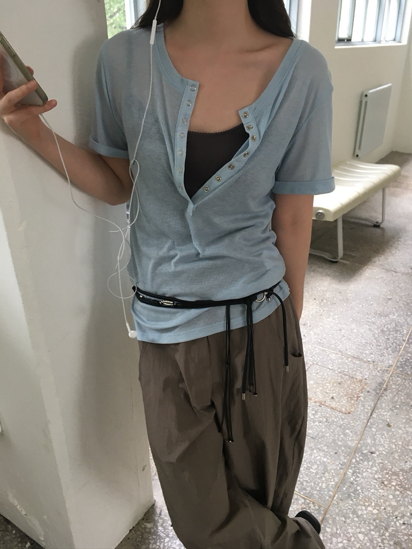 UNBOUND韓國代購女裝新品推薦時尚熱賣職業休閑人氣26春夏T恤UNBOUNDT恤