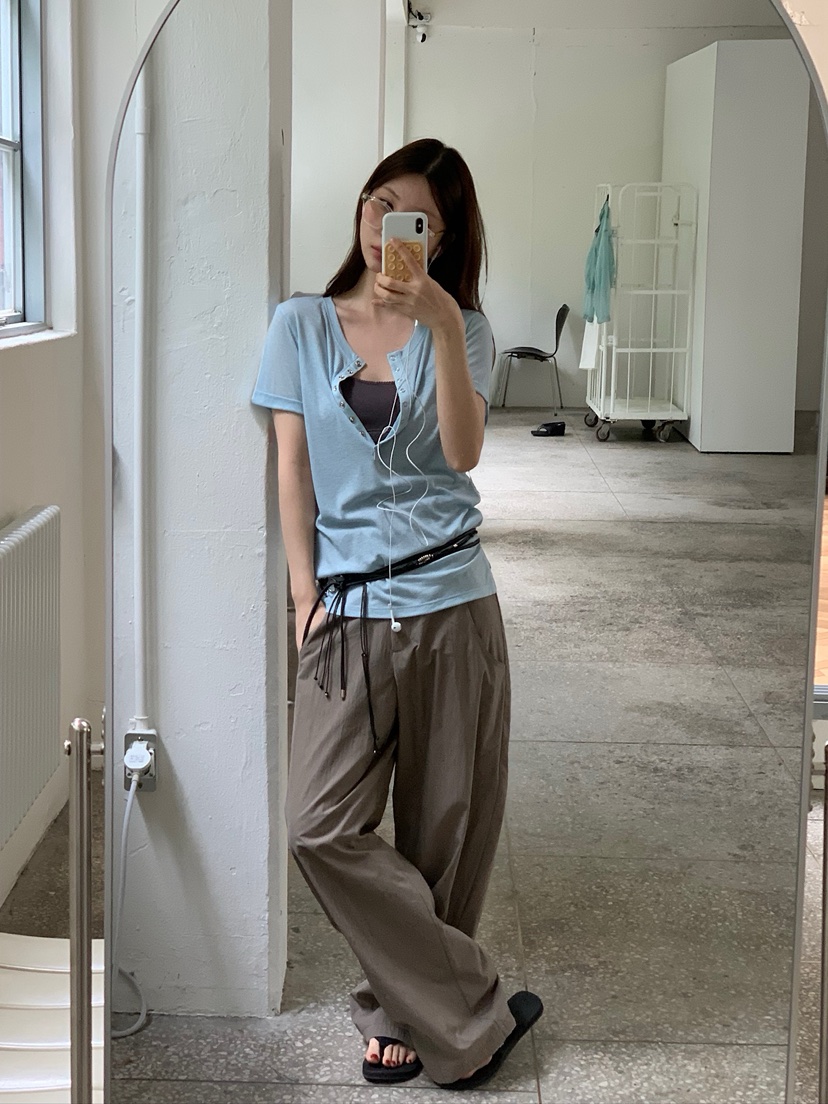UNBOUND韓國代購女裝新品推薦時尚熱賣職業休閑人氣26春夏T恤UNBOUNDT恤