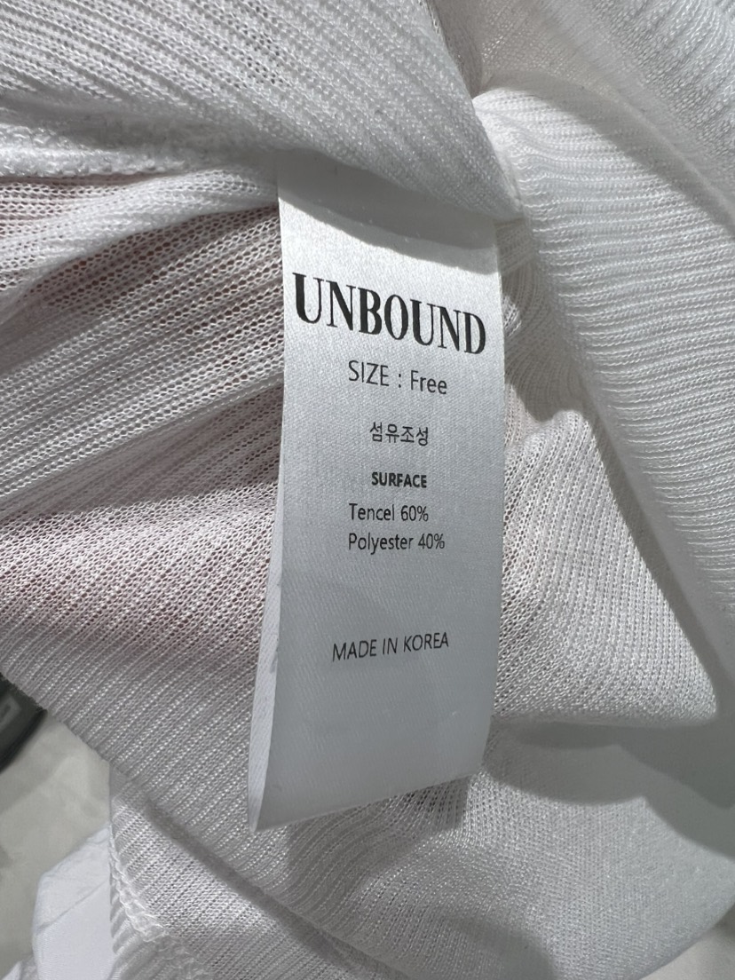 UNBOUND韓國代購女裝新品推薦時尚熱賣職業休閑人氣26春夏T恤UNBOUNDT恤