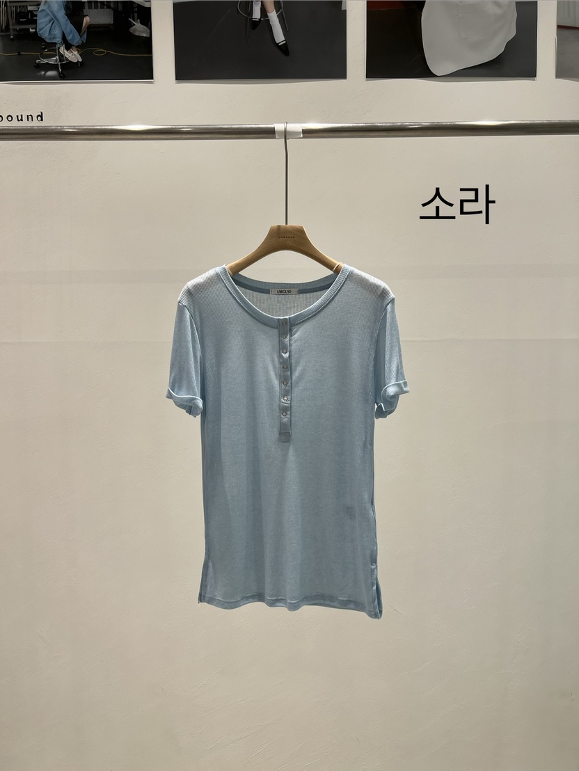 UNBOUND韓國代購女裝新品推薦時尚熱賣職業休閑人氣26春夏T恤UNBOUNDT恤圖色1