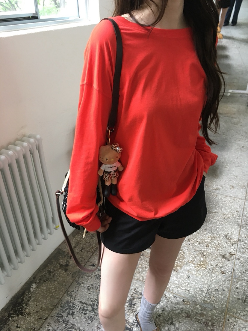UNBOUND韓國東大門代購女士新品推薦熱賣人氣長袖T恤V領深VUNBOUND長袖T恤