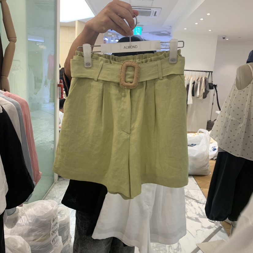 ALMOND韓國代購女裝新品26夏季熱賣時尚人氣休閑職業短褲ALMOND短褲圖色1