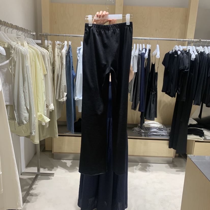 DEUO韓國東大門直郵女士新品人氣職業推薦時尚休閑褲喇叭褲DEUO休閑褲