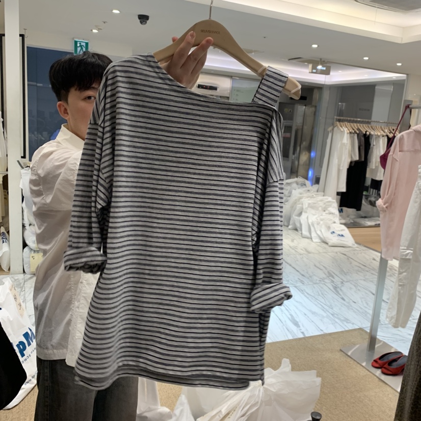 SELF SERVICE韓國東大門代購女士新款人氣職業休閑長袖T恤SELF SERVICE長袖T恤圖色3