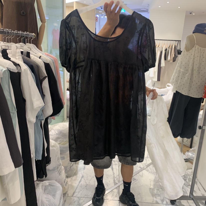 ALMOND韓國直郵女士新品人氣26春夏熱賣休閑職業襯衫蕾絲衫ALMOND襯衫/蕾絲衫圖色2