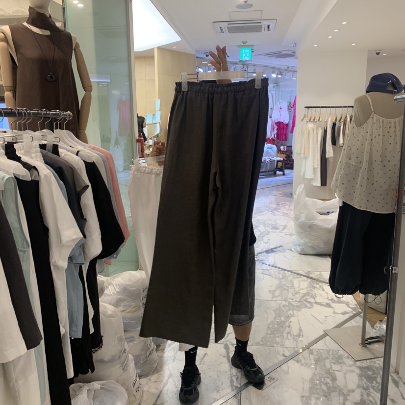 ALMOND韓國直郵實拍女裝新款熱賣職業26春夏26夏季休閑褲ALMOND休閑褲