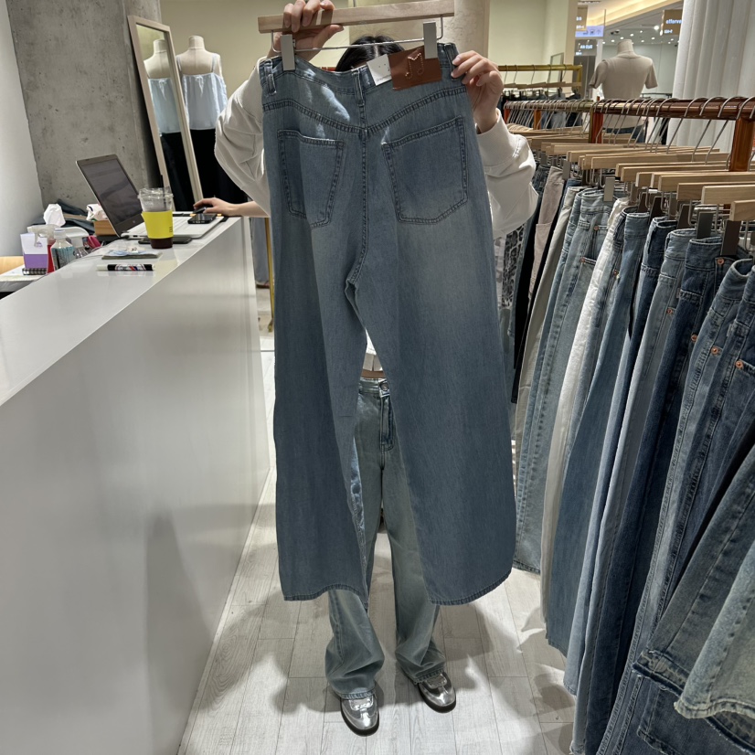 GRAYMELLOW韓國東大門直郵女士新品熱賣職業休閑時尚牛仔褲GRAYMELLOW牛仔褲