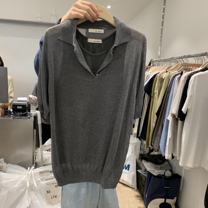 SELF SERVICE韓國直郵女士新品休閑推薦職業26春夏針織衫SELF SERVICE針織衫圖色2