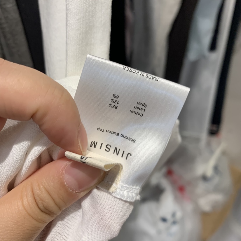 JINSIM韓國代購女士新品熱賣休閑26春夏吊帶背心褶皺紐扣JINSIM吊帶/背心