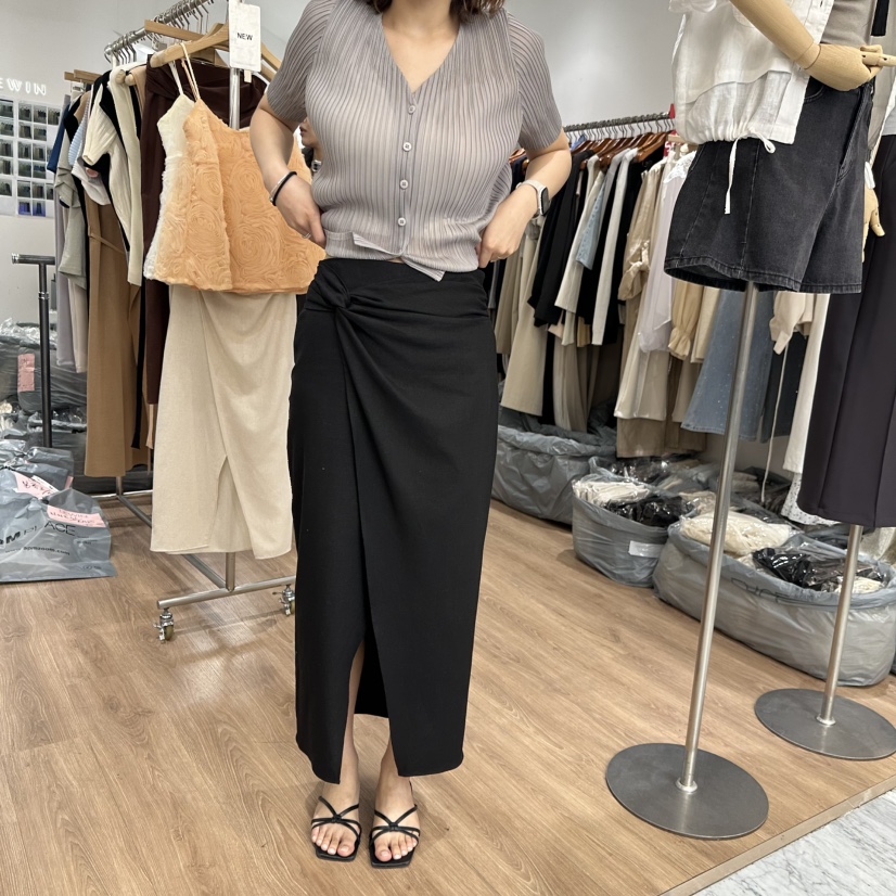 LEWIN韓國直郵女士新品休閑26夏季熱賣推薦人氣時尚長裙亞麻LEWIN長裙