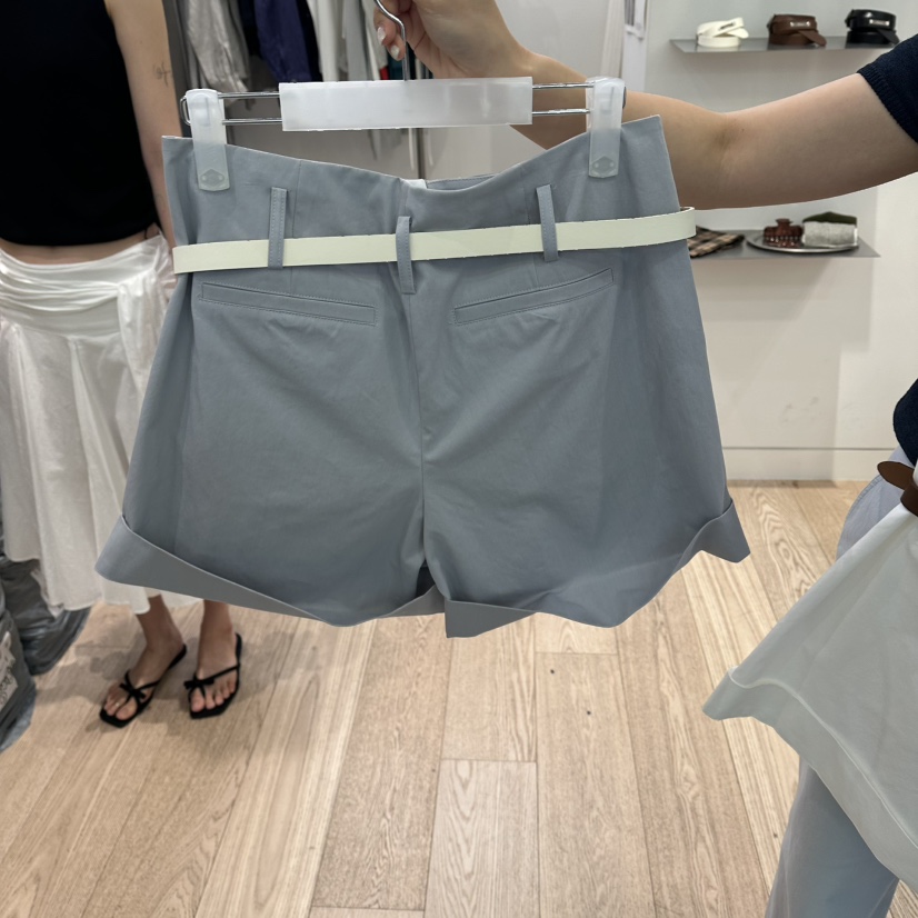 REIRAI東大門實拍韓國女士新品熱賣推薦休閑短褲不含腰帶Reirai短褲