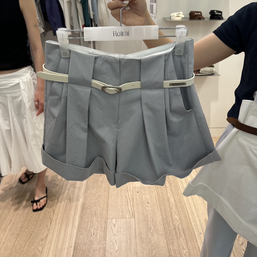 REIRAI東大門實拍韓國女士新品熱賣推薦休閑短褲不含腰帶Reirai短褲圖色3