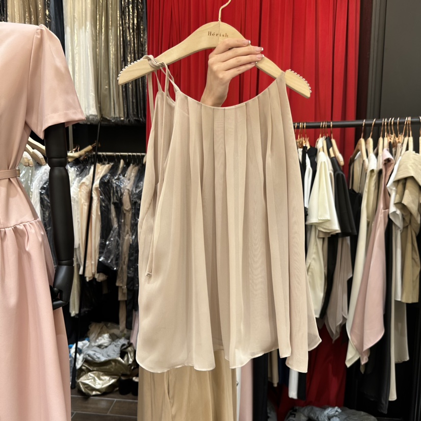 HERISH韓國直郵實拍女士新品時尚休閑職業推薦26春夏吊帶背心Haute-Herish-Q吊帶/背心圖色2米色