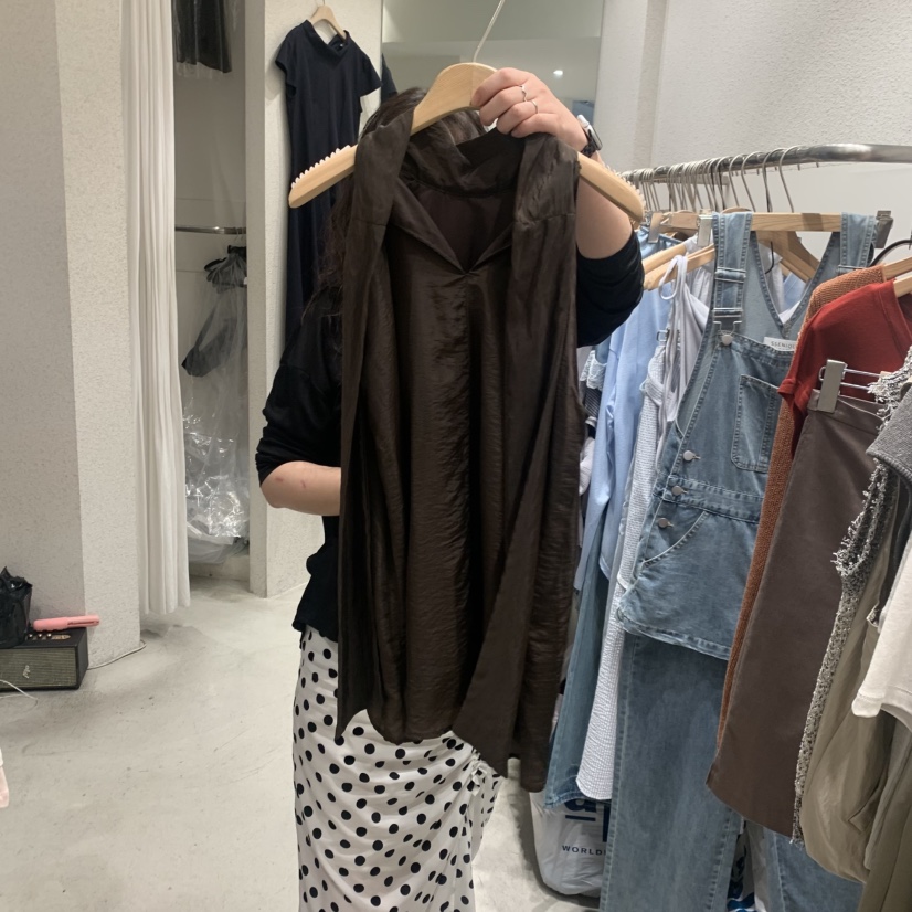 SSEMIENNE韓國代購女士新品職業推薦人氣時尚吊帶背心絲質SSENIQUE/SSEMIENNE吊帶/背心