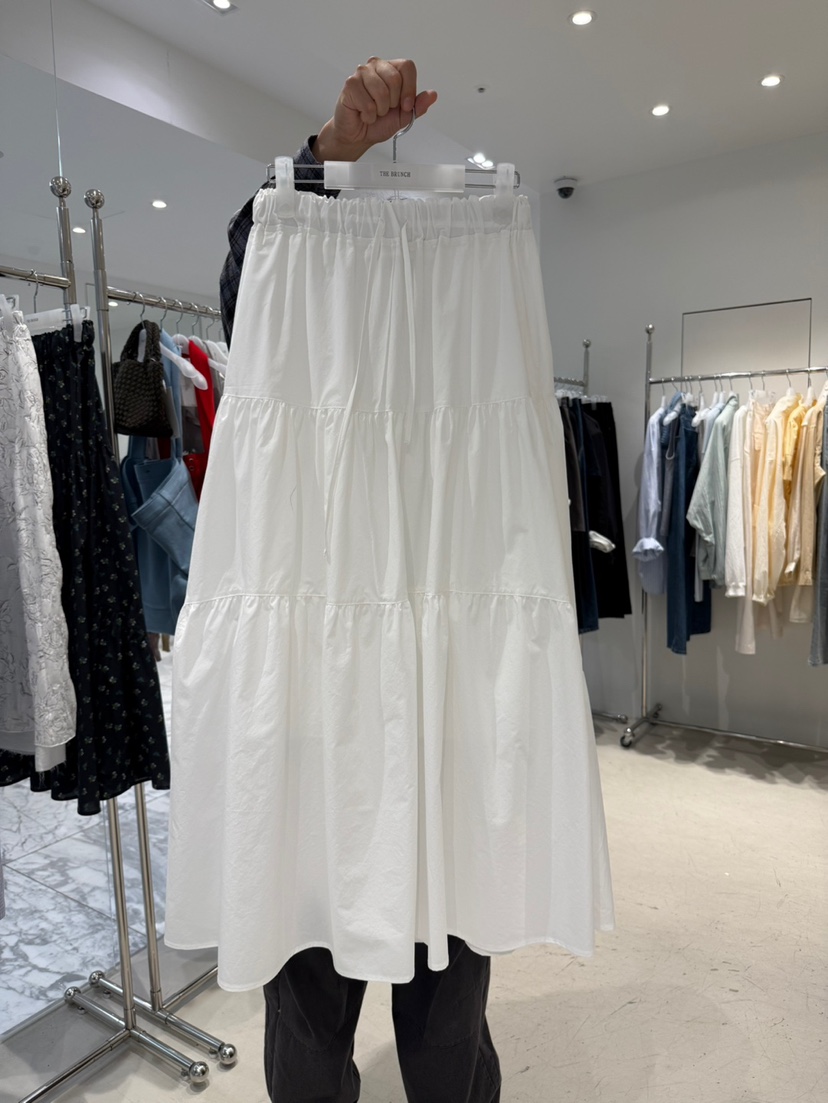 THE BRUNCH韓國東大門代購女士新品26夏季時尚人氣長裙褶皺THE BRUNCH長裙圖色1