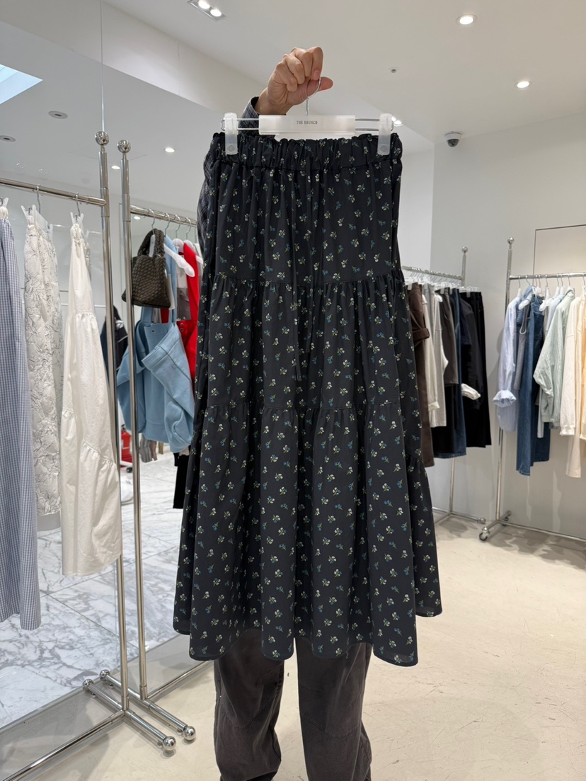 THE BRUNCH韓國東大門代購女士新品26夏季時尚人氣長裙褶皺THE BRUNCH長裙圖色2