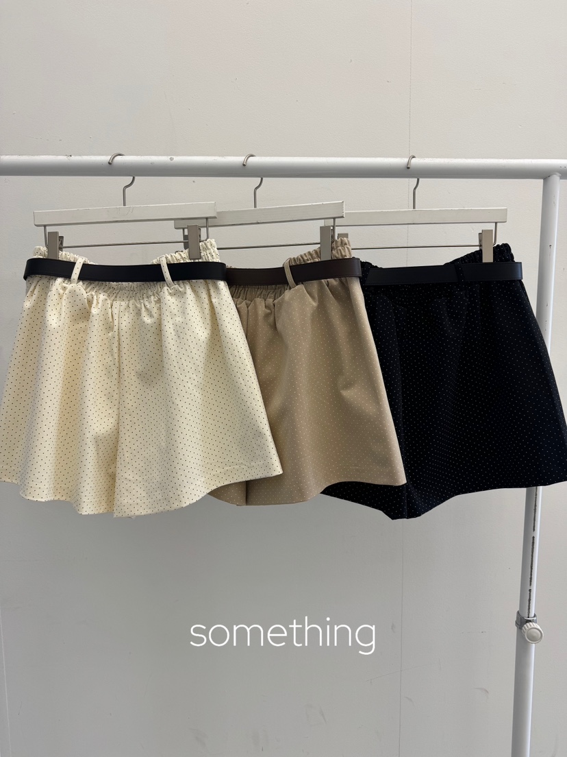 SOMETHING-L/FANCY東大門實拍韓國女裝新品職業短褲不含腰帶SOMETHING-L/FANCY短褲