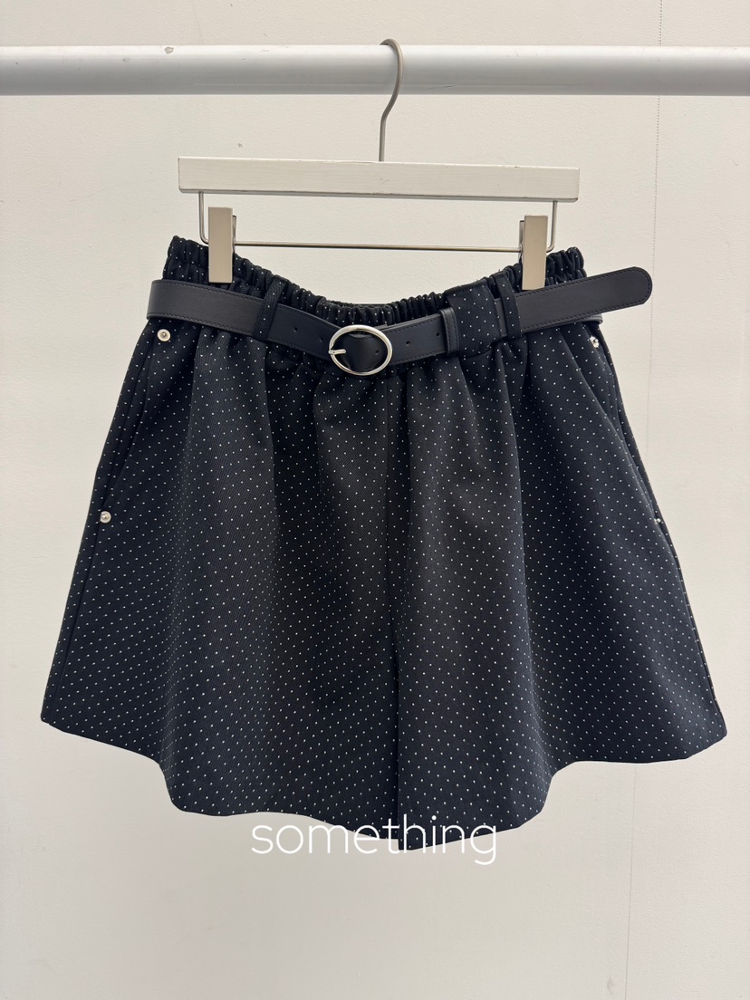 SOMETHING-L/FANCY東大門實拍韓國女裝新品職業短褲不含腰帶SOMETHING-L/FANCY短褲圖色3