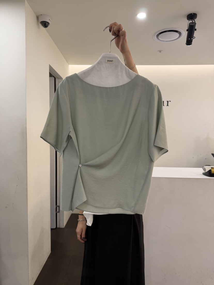 YOUR-P東大門實拍韓國女裝新品推薦熱賣26夏季襯衫蕾絲衫YOUR-P襯衫/蕾絲衫圖色3