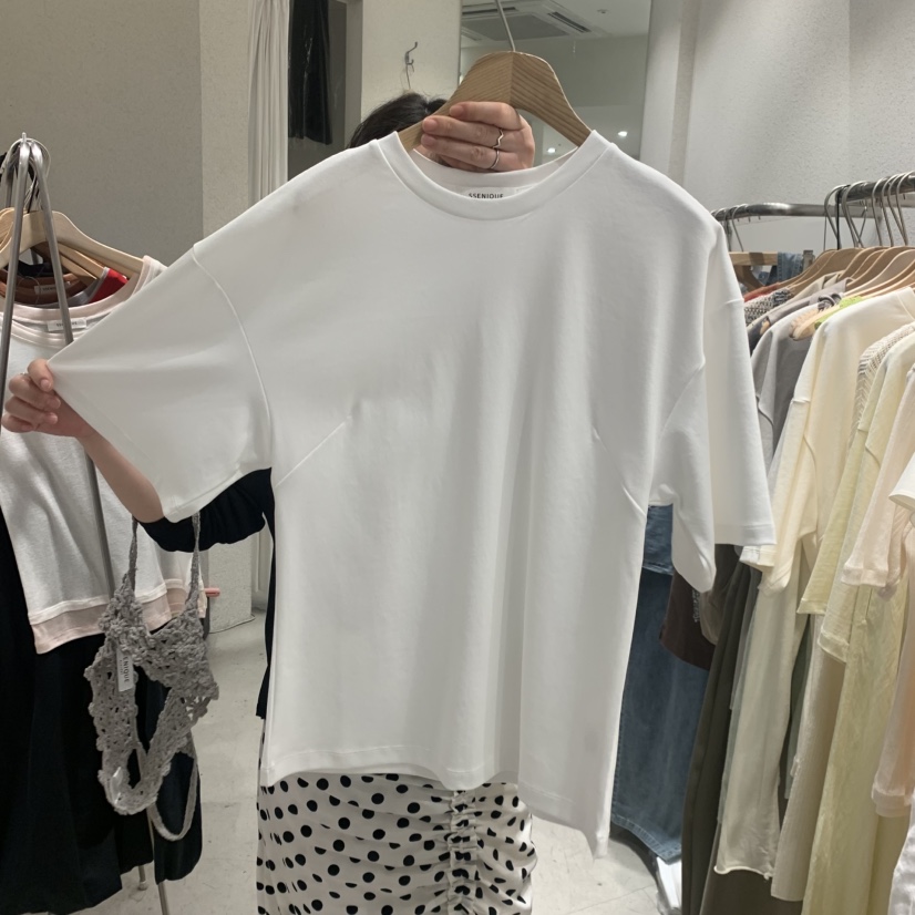 SSEMIENNE韓國代購女裝新品熱賣職業26夏季26春夏時尚T恤SSENIQUE/SSEMIENNET恤圖色2