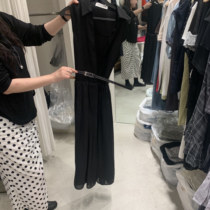 SSEMIENNE韓國東大門直郵女裝新品時尚人氣連衣裙包含腰帶SSENIQUE/SSEMIENNE連衣裙圖色2