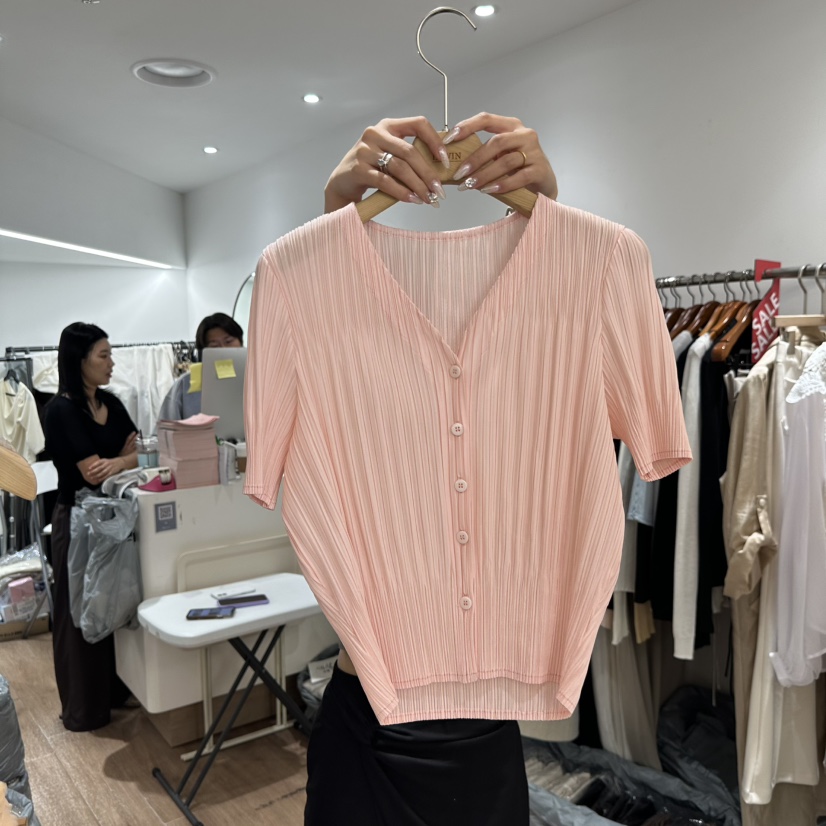 LEWIN韓國直郵女裝新品推薦26夏季時尚熱賣職業針織衫褶裥LEWIN針織衫圖色3