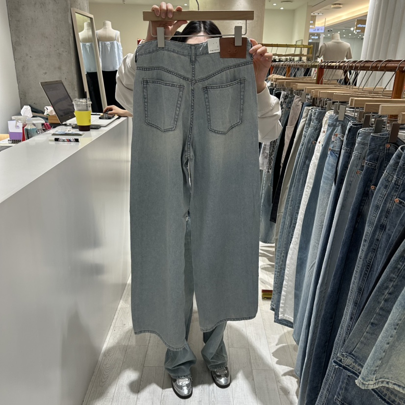 GRAYMELLOW韓國直郵女裝新品休閑推薦熱賣時尚職業牛仔褲GRAYMELLOW牛仔褲