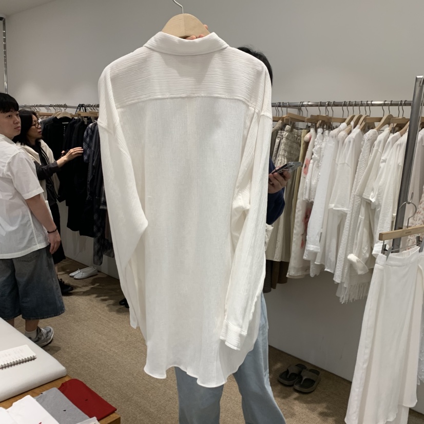 SELF SERVICE韓國代購女士新品熱賣時尚職業襯衫蕾絲衫褶裥SELF SERVICE襯衫/蕾絲衫