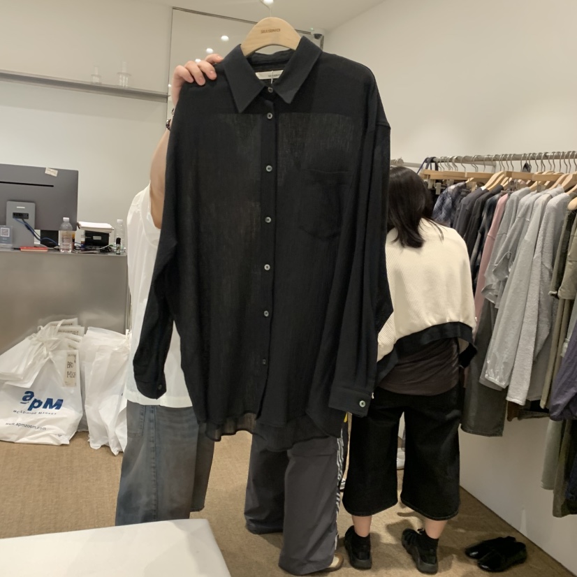 SELF SERVICE韓國代購女士新品熱賣時尚職業襯衫蕾絲衫褶裥SELF SERVICE襯衫/蕾絲衫圖色3
