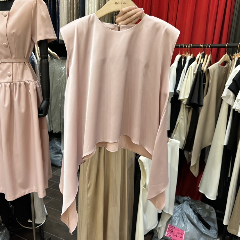 HERISH韓國代購女士新品熱賣推薦26夏季職業休閑襯衫蕾絲衫Haute-Herish-Q襯衫/蕾絲衫圖色2