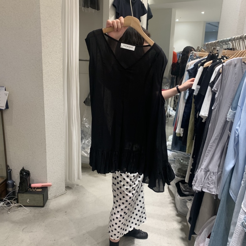 SSEMIENNE韓國直郵女裝新款人氣時尚熱賣26春夏襯衫蕾絲衫長款SSENIQUE/SSEMIENNE襯衫/蕾絲衫圖色3