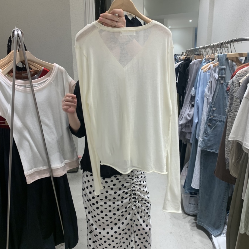 SSEMIENNE韓國代購女裝新品人氣26春夏休閑26夏季開衫亞麻開衫SSENIQUE/SSEMIENNE開衫
